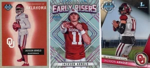 🏈 Jackson Arnold 3 Karten Lot - 2023 Bowman U Chrome Base, Early Risers, ’55 Bowman - Bild 1 von 2