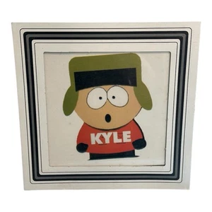 Vintage 1998 South Park Carnival Fair Preis Bild Glas 8x8 "Kyle" - Bild 1 von 2