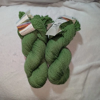 Пряжа каскадная 128 суперстирка шерстяной цвет 234 зеленая 2 Hanks 100 г 128 ярдов - Изображение 1 из 4