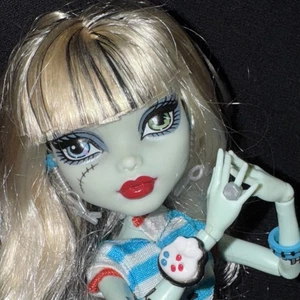 Monster High FRANKIE STEIN Home Ick Puppe Top Leggings Ohrringe RING Armbänder - Bild 1 von 16