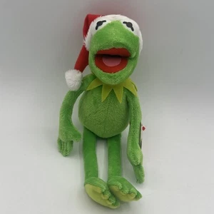 TY Beanie Baby Disney Kermit the Frog Santa Hat Walgreens Exclusive - Picture 1 of 7
