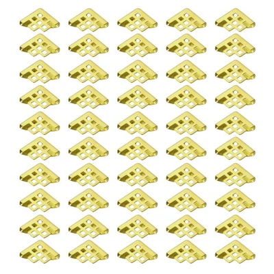 16mm Metal Book Corners, 50pcs Photo Corners Book Corners Protector, Gold Tone Foto 1 de 4