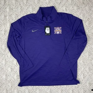 Giacca uomo Nike LSU Tigers Baseball 2023 Champions 1/4 zip viola nuova taglia XL - Foto 1 di 11