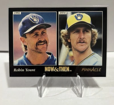 Pinnacle 1993 - Now & Then Robin Yount #293 Milwaukee Brewers casi como nuevo Foto 1 de 2
