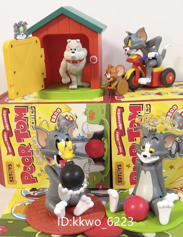 Auténtico 52Toys Tom y Jerry Poor Tom Confirmado Caja Ciega Figura Lindo HOT TOYS Foto 1 de 3