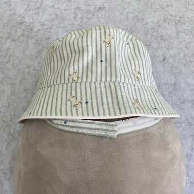 Janie and Jack Bebé Verde Rayas Cubo Sombrero Talla 3-6 Meses Perro Cachorro Pelota de Tenis Foto 1 de 4