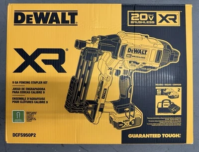 Kit de grapadora de esgrima inalámbrica Dewalt 20V Max XR 9 GA Foto 1 de 3