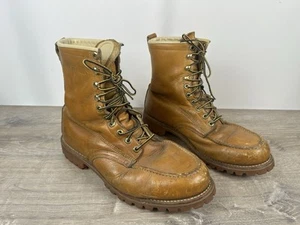Vintage Herman Survivor Boots Men's 11 Brown Insulated Logger Work USA - Picture 1 of 8
