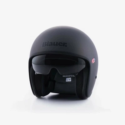 Casco Moto Jet Blauer PILOT 06 MONO in fibra Grigio Titanio Opaco ECE2206 - Immagine 1 di 4