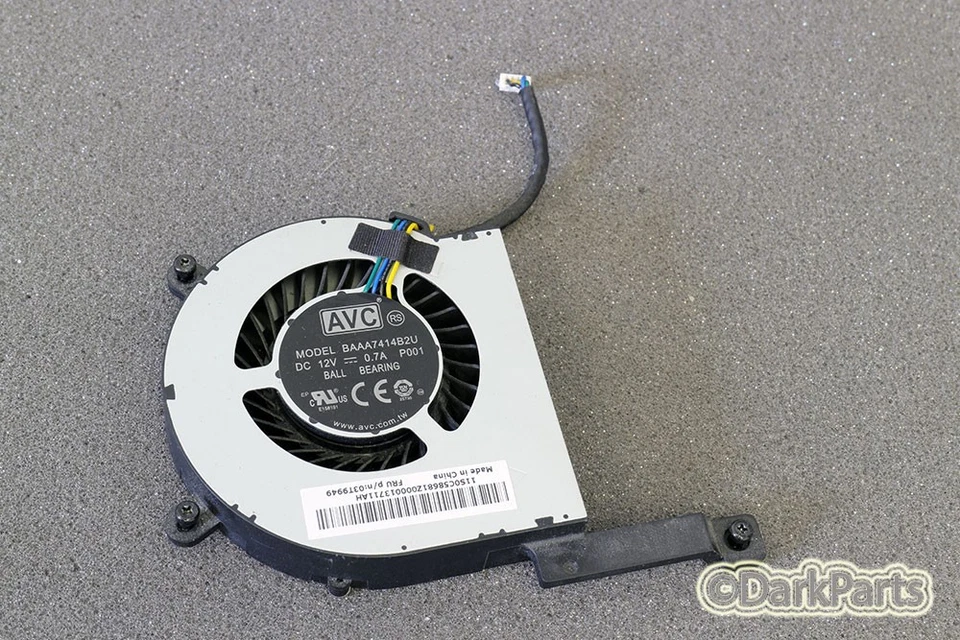 Lenovo FRU 03T9949 Fan AVC BAAA7414B2U - Image 1 of 1