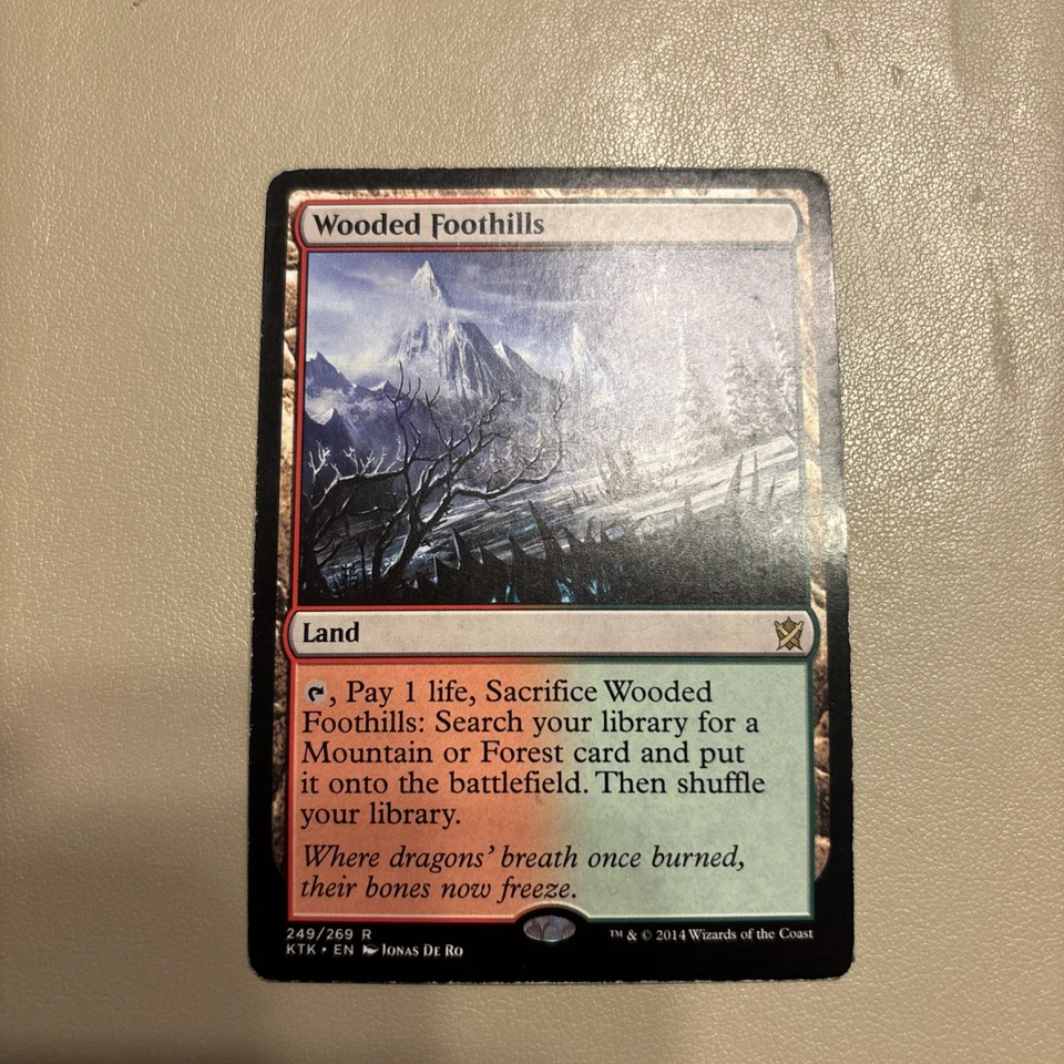 Wooded Foothills - Khans of Tarkir - Rare - Poor - Image 1 of 2