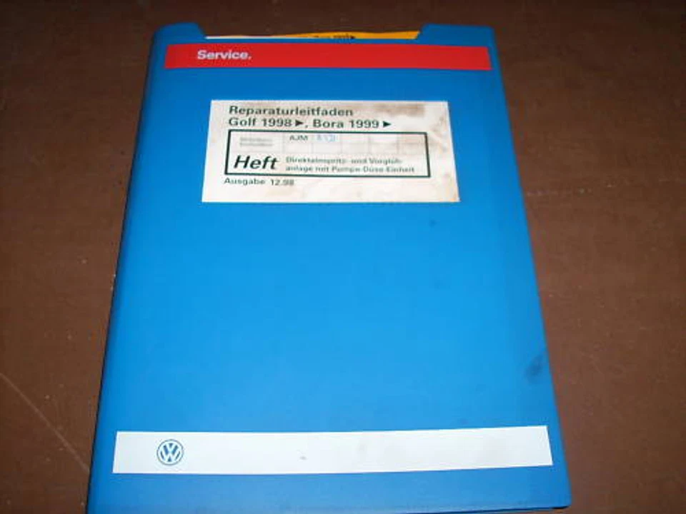 Manual de Taller VW Golf IV Direkteinspritzanlage Vorglühanlag.pumpe-düse-einh - Imagen 1 de 1