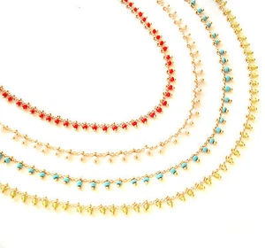 John Wind Necklace Seed Bead New Maximal Art Fashion Jewelry - Picture 1 of 1