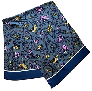 S' MAX MARA, Floral Printed 100% SILK Scarf - Picture 1 of 10