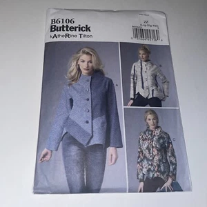 BUTTERICK PATTERN B6106 JACKET LG 16-18 XL 20-22 XXL 24-26 Katherine Tilton - Picture 1 of 9