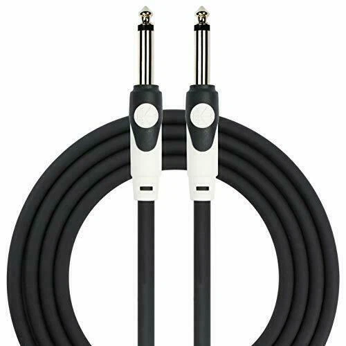 KIRLIN Cable LGI-201-10/BK 10-Feet Straight 1/4-Inch Plugs LightGear Instrume...