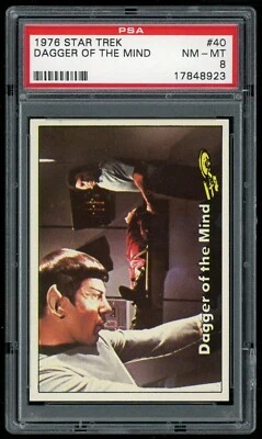 1976 Topps Star Trek #40 Dragger of the Mind PSA 8 - Image 1 of 3