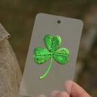 Cloth Patch Iron On Patches: Set of 4 Shamrock Applique for Clothing