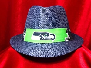 NFL Seattle Seahawks Unisex Sommer Fedora Panama Strohhut mit Band - Bild 1 von 33