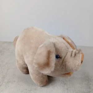 Acogedor cerdito vintage Steiff 18 cm 5414/18 All ID: etiqueta de pecho, botón, etiqueta amarilla - Imagen 1 de 11