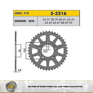 KTM RC8 R Marchesini Wheels 1190 2010 2011 2012 2013 COURONNE ERGAL 520 45 DENTS - Imagen 1 de 1