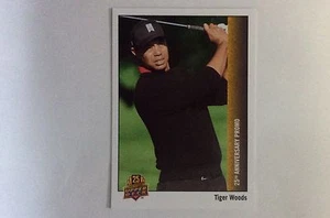 Carta Promo Upper Deck Tiger Woods 25° Anniversario 2014 UD-25-TW-RARA!!!! - Foto 1 di 2