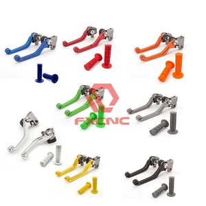 FitsHONDA CRF 123 250 150 450 CR80R/85R Pivot Dirtbike Brake Clutch Levers Grips - Picture 1 of 29