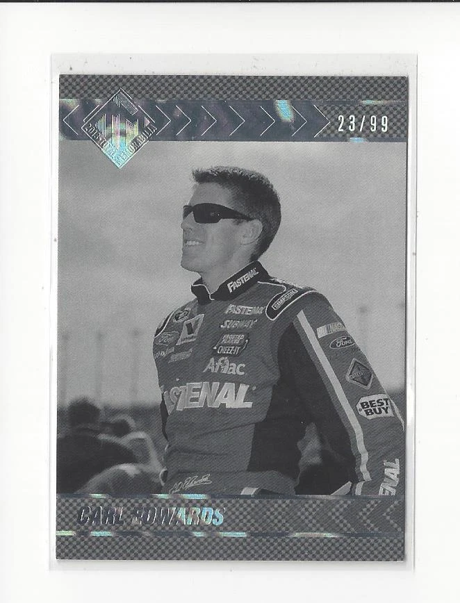 2013 Total Memorabilia Black and White #13 Carl Edwards /99  - Image 1 of 1