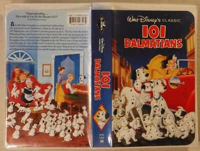 101 DALMATIANS – DISNEY BLACK DIAMOND VHS TAPE # 1263 – 79 MINUTES PLAYING TIME  - Image 1 of 4