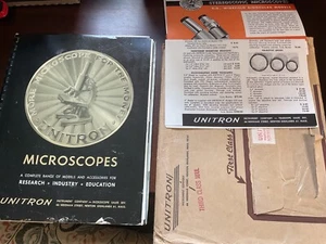 Rivista microscopi Unitron Una gamma completa di modelli e accessori 1965 - Foto 1 di 12