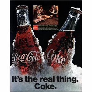 1971 Coca Cola: Sitting With Friends Listening to Music Vintage Print Ad - Picture 1 of 1