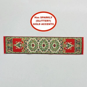 Turkish WOVEN RUG RUNNER for 1:9 Model Arabian Horse Costume/1:12 Dollhouse #17R - Picture 1 of 1