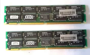 Compaq 256MB EDO Dimm Kit, 2x 128Mb ECC 60 NS EDO DIMM Memory Module, 228470-001 - Picture 1 of 5