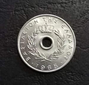 GREECE 1965 COIN 10 LEPTA GEM UNC - Picture 1 of 2
