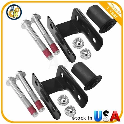 2Pcs Rear Leaf Spring Suspension Shackle Kit LH RH Side For 04-12 Gmc Canyon - Изображение 1 из 4