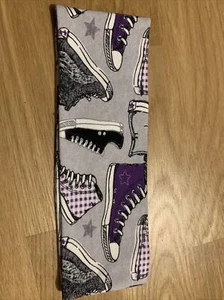 Stirnband Chucks Sneaker grau Lila Damen - Bild 1 von 1