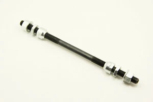 Bicycle Bike 3/8 X 205mm Rear Axle 26tpi Black Iron - Picture 1 of 4