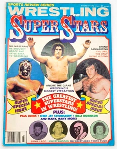 WRESTLING SUPER STARS WINTER 1976 ANDRE THE GIANT DUSTY RHODES ERNIE LADD - Picture 1 of 4