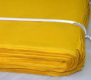 Handmade 3 Yards Yellow Fabric Solid Dressmaking Fabric Cotton Crafts Fabric US