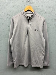 Callaway Men’s Pullover Shirt Gray XL 1/4 Zip Long Sleeve Golf Activewear - Picture 1 of 12