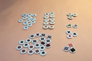 53 CERAMIC DISK MAGNETS DIFFERENT DESIGNS - Picture 1 of 12