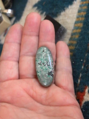 CHEYENNE BLUE TURQUOISE  Sterling Silver long Ribbon Ring size 8 - Image 1 of 4