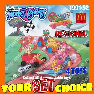SET 4 McDonalds 1991 MUPPET BABYS Jim Henson Baby REGIONAL Cartoon IHRE WAHL - Bild 1 von 11