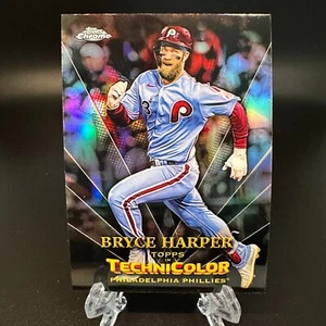 2023 Topps Chrome Bryce Harper Topps in Technicolor #TT-24 Philadelphia Phillies - Picture 1 of 2