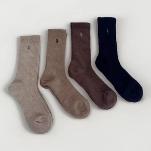 Polo Ralph Lauren Men’s Crew Socks Sports Cotton One Size Wicking 1 Pair New - Picture 1 of 25