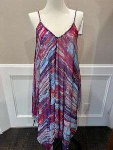 Vivienne Tam Asymmetrical Hem Mesh Sundress - Picture 1 of 5