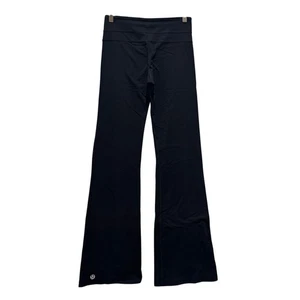 Lululemon schwarze Athleisure Yoga Hose ausgestelltes Bein Activewear Damen Small *lesen - Bild 1 von 6