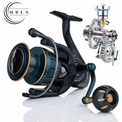 EXPROTAS MBLN Spinning Reel Alloy CNC Arm 5+1BB Saltwater Fishing Reel