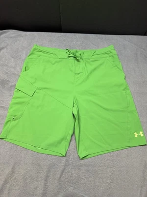 Pantalones Cortos Under Armour Para Hombres 38 Verde HeatGear Sueltos Natación Golf Bolsillo de Carga Foto 1 de 4