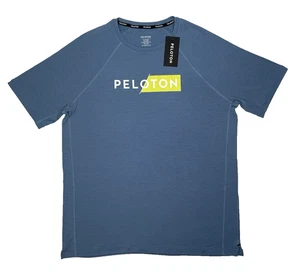 $52 NEW Peloton Men’s Lite Lines Crew Neck Graphic Logo Shirt Size L Gym Cycling - Picture 1 of 9